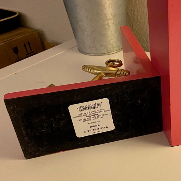 Anchor Bookends Nautical Theme Hot Pink + Gold - Picture 8 of 8